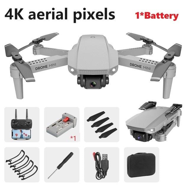 Great Mini drone E88 WIFI FPV, high-definition 4K 1080P camera height maintaining RC foldable drone gift toy (MC2)(1U54)(1U46)