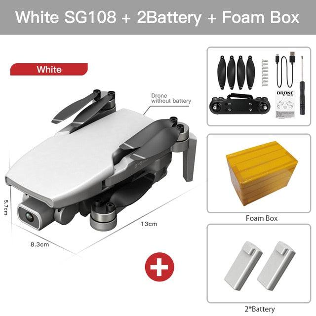 Great Mini Drone GPS L108 4K HD 5G WiFi Brushless Motor FPV Dron flying 25 Minutes distance RC 1km RC Quadcopter VS EX5 (MC2)(1U54)(1U46)