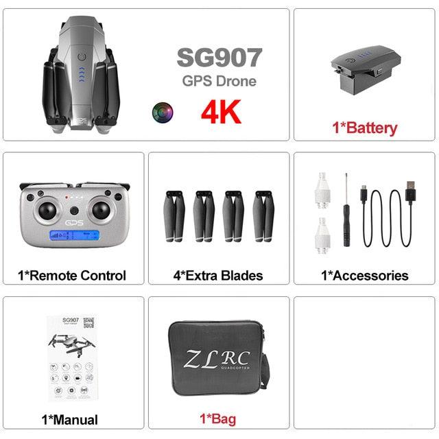 New SG907PRO GPS drone with 2-axis gimbal camera 4K HD 5G Wifi wide-angle FPV optical flow RC Quadcopter Drone SG906 PRO 2 (MC2)(1U54)(1U46)