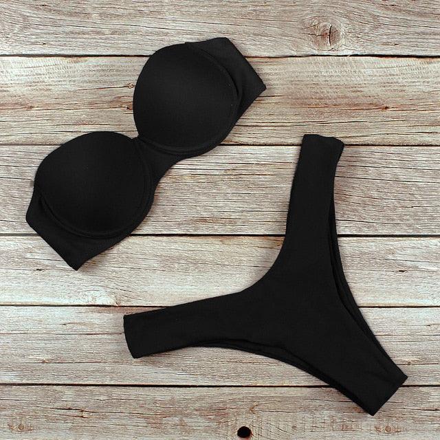 Nice Women Swimwear - Trending Leopard Brazilian Bikini Set - Push Up Bathing Suit - Female Summer Beach Wear (TB8D)
