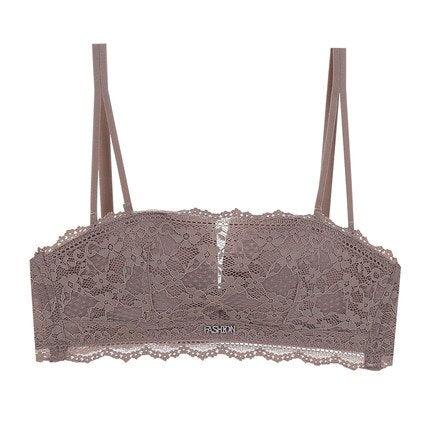 Gorgeous Women's Lace Top Strapless Push Up Sexy Bra -Small Breast Seamless Invisible Bras - No Strap (TSB1)(F27)