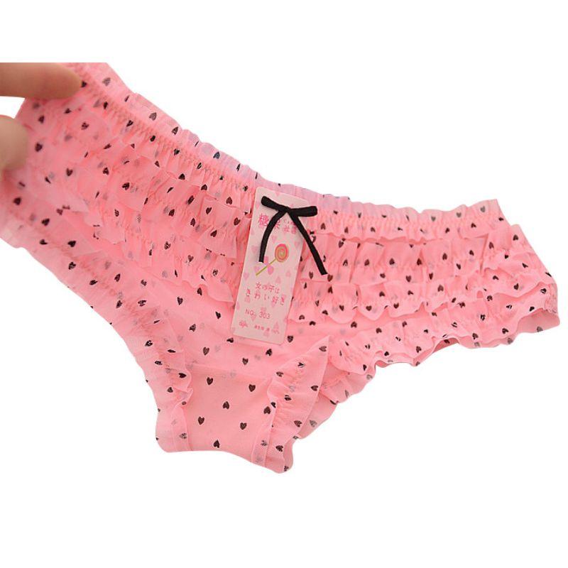 Great Ladies Mesh Underwear - Girl Fancy Bow Knot Briefs Cute Panties –  Deals DejaVu