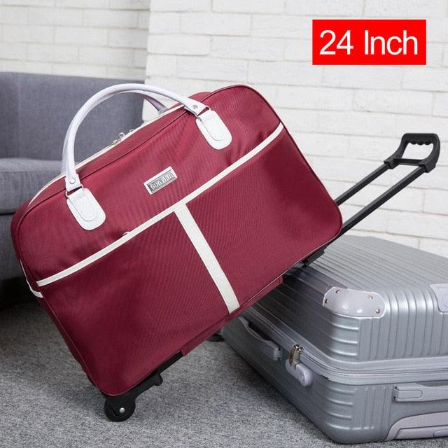 Large Trolley Bag - Luggage Travel Duffle Bags - Rolling Traveling Handbag - With Wheel Carry On (LT1)(LT2)(F78)