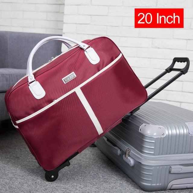 Large Trolley Bag - Luggage Travel Duffle Bags - Rolling Traveling Handbag - With Wheel Carry On (LT1)(LT2)(F78)