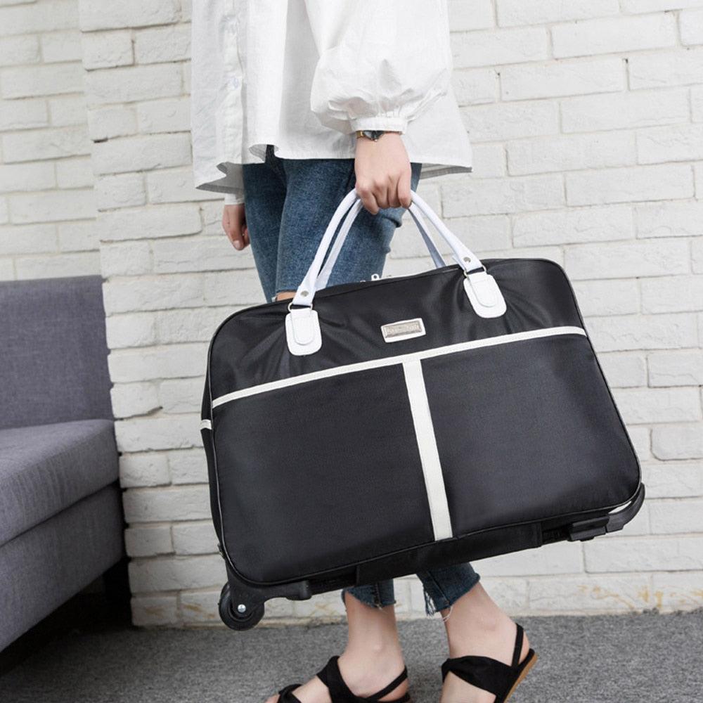 Large Trolley Bag - Luggage Travel Duffle Bags - Rolling Traveling Handbag - With Wheel Carry On (LT1)(LT2)(F78)