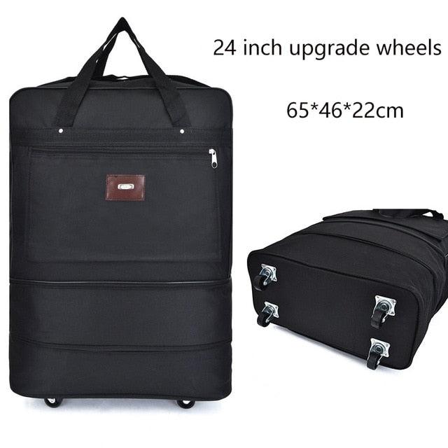 Large Capacity 158 Air Checked Bag - Universal Wheel Travel Bag - Oxford Cloth Folding Airplane Luggage (D78)(LT2)