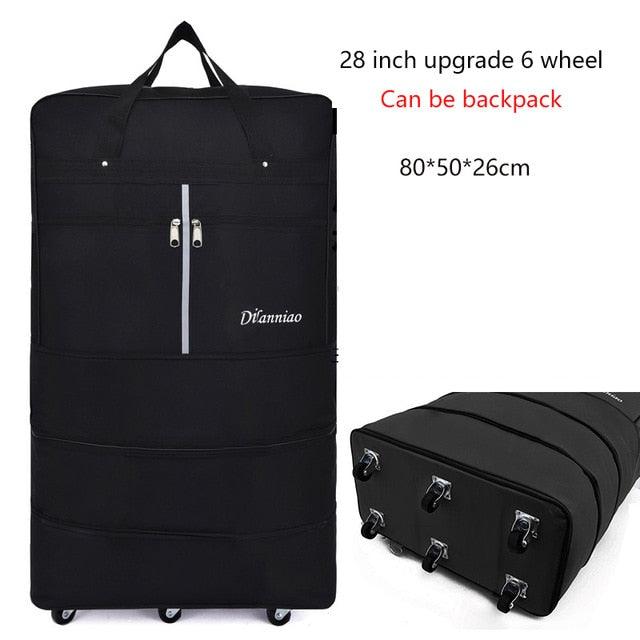 Large Capacity 158 Air Checked Bag - Universal Wheel Travel Bag - Oxford Cloth Folding Airplane Luggage (D78)(LT2)