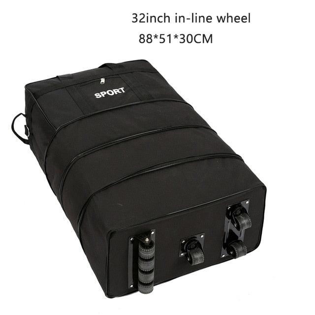 Large Capacity 158 Air Checked Bag - Universal Wheel Travel Bag - Oxford Cloth Folding Airplane Luggage (D78)(LT2)