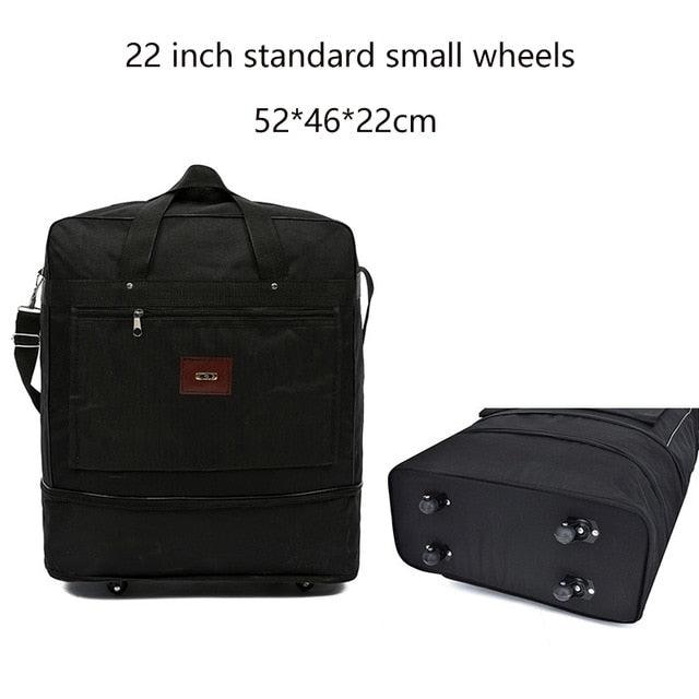 Large Capacity 158 Air Checked Bag - Universal Wheel Travel Bag - Oxford Cloth Folding Airplane Luggage (D78)(LT2)