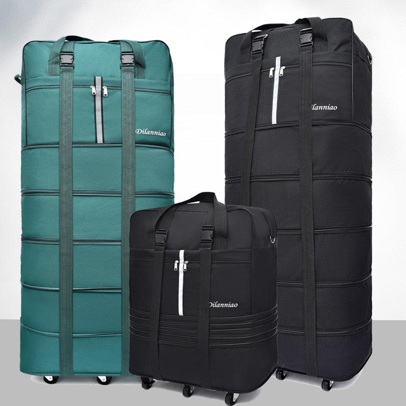 Large Capacity 158 Air Checked Bag - Universal Wheel Travel Bag - Oxford Cloth Folding Airplane Luggage (D78)(LT2)
