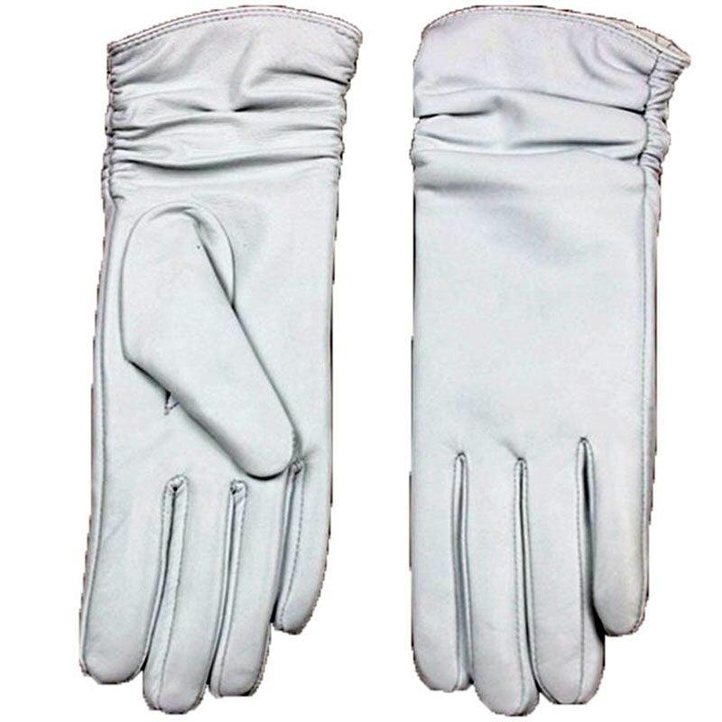 Cute Leather Gloves - Sheepskin Elastic Thin Glove Set (6WH1)