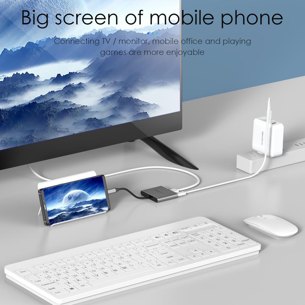 USB C HUB to HDMI for Macbook Pro/Air Thunderbolt 3 USB Type C Dock Adapter support Samsung Dex mode with PD USB 3.0 (D52)(CA2)(1U52)