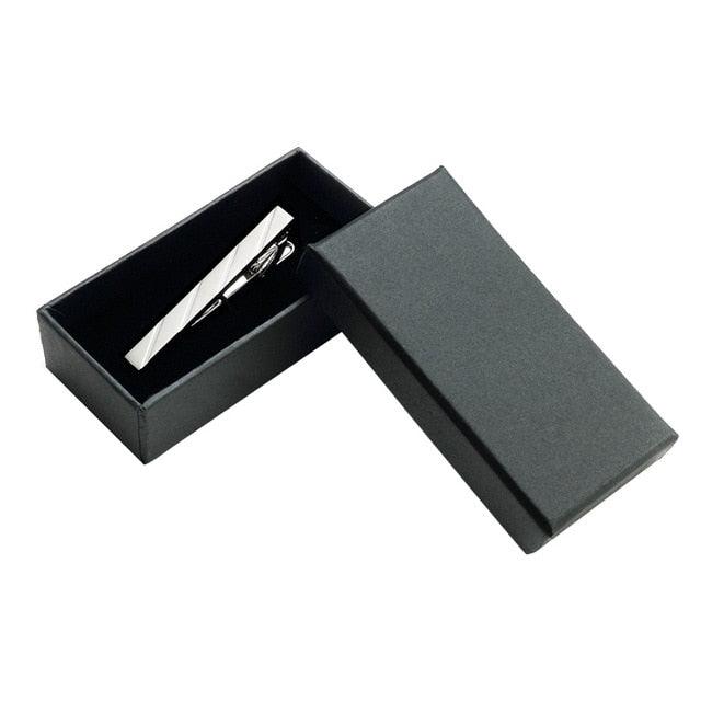 Men's Skinny Tie Clip Pins - Metal Necktie Tie Bar - Stainless Steel Plain Tie Clip (MA4)