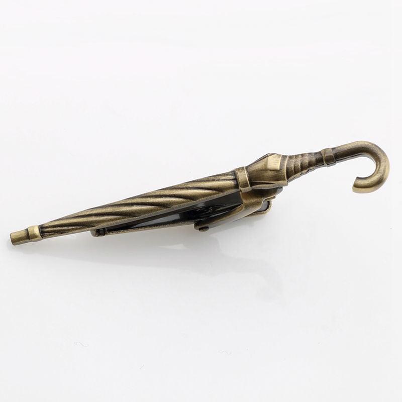 Fashion Gold Color Umbrella Tie Clips - Suit Clasp Clip Business Wedding Tie Bar (MA4)