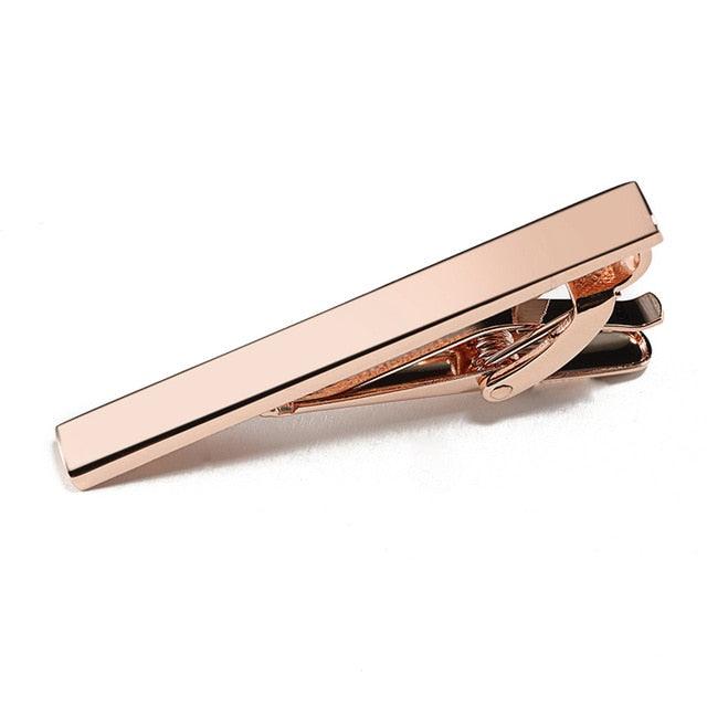 Men Business Copper Necktie Tie Clips - Skinny Glossy Clasp Tie Bar Clasp Clip (MA4)(F17)