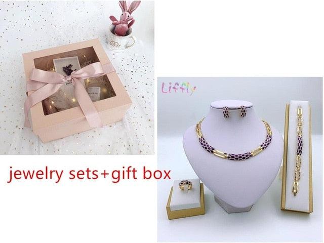 Amazing Women Dubai Jewelry Sets - Luxury Bridal Nigerian Wedding African Beads Jewelry Set (3JW)(5JW)(7JW)