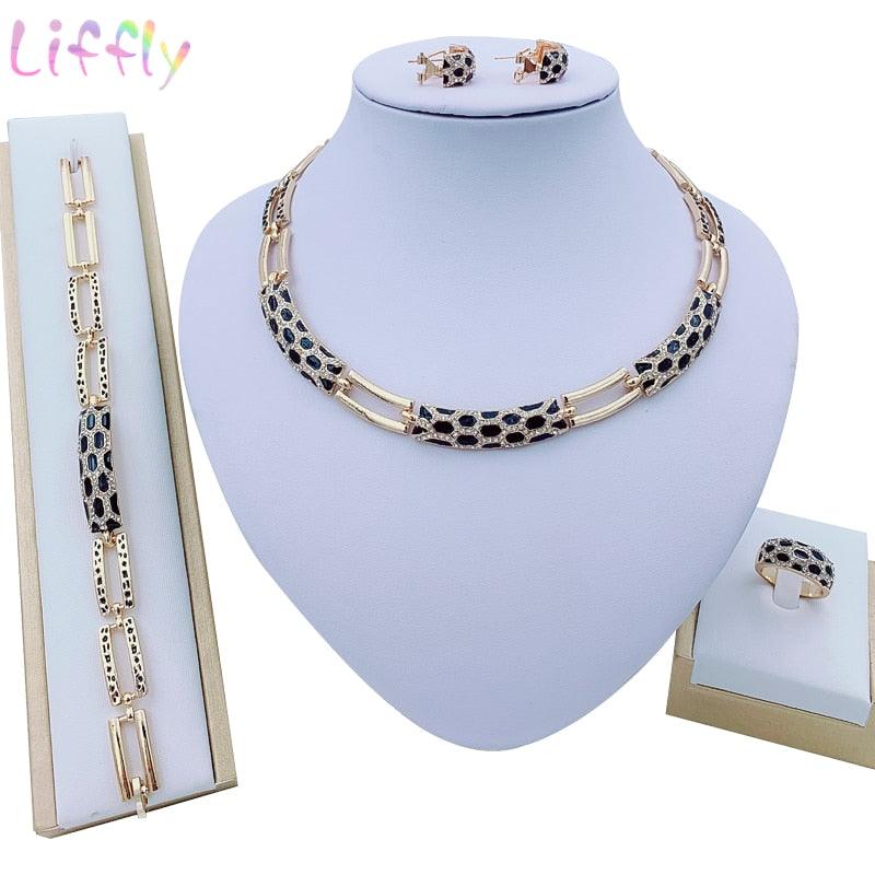 Amazing Women Dubai Jewelry Sets - Luxury Bridal Nigerian Wedding African Beads Jewelry Set (3JW)(5JW)(7JW)