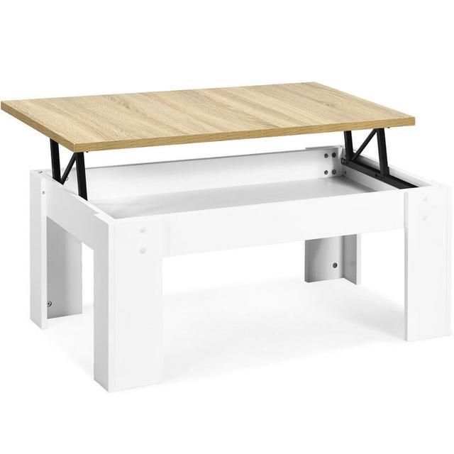 Lift Top Coffee Table Pop-UP Cocktail Table w/Hidden Compartment & Shelf (D67)(FW6)(FW1)(1U67)