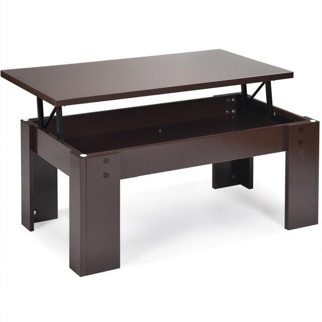 Lift Top Coffee Table Pop-UP Cocktail Table w/Hidden Compartment & Shelf (D67)(FW6)(FW1)(1U67)
