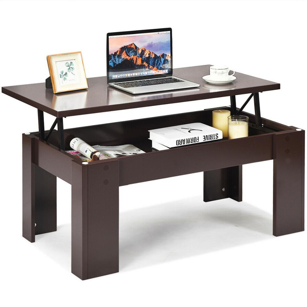 Lift Top Coffee Table Pop-UP Cocktail Table w/Hidden Compartment & Shelf (D67)(FW6)(FW1)(1U67)