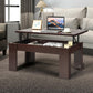 Lift Top Coffee Table Pop-UP Cocktail Table w/Hidden Compartment & Shelf (D67)(FW6)(FW1)(1U67)