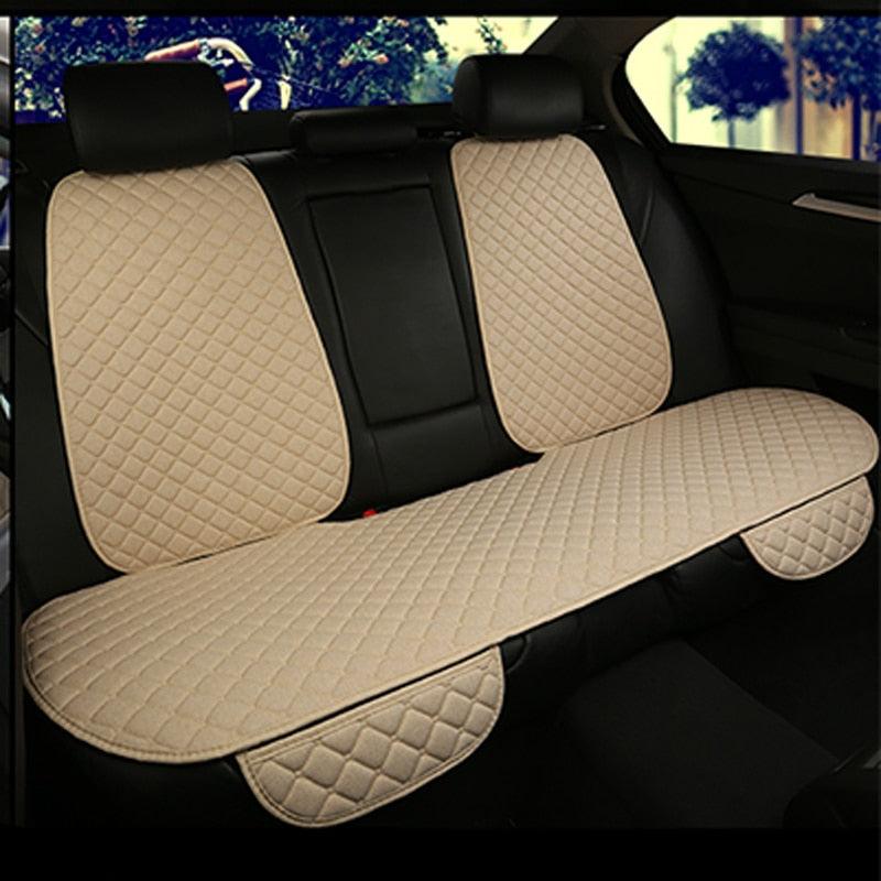 Trending Linen Car Seat Cover - Protector Linen Front And Back Seat - Cushion Pad Accessories - Suitable For All Model (7WH1)