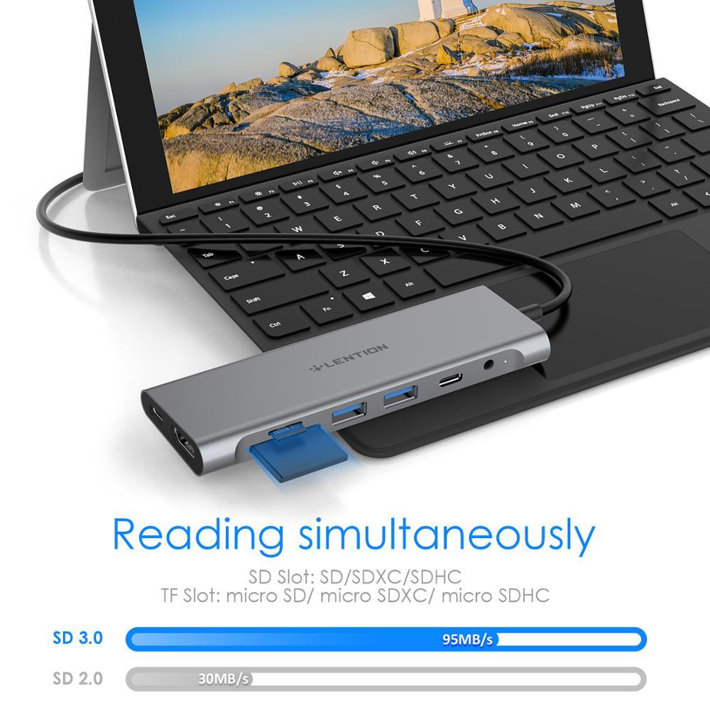 Long Cable USB C Hub with 4K HDMI, 2 USB 3.0, 3.5mm Audio,Type C Charging Adapter for MacBook Pro 13/15/16 (Thunderbolt 3 Port) (CA2)(1U52)