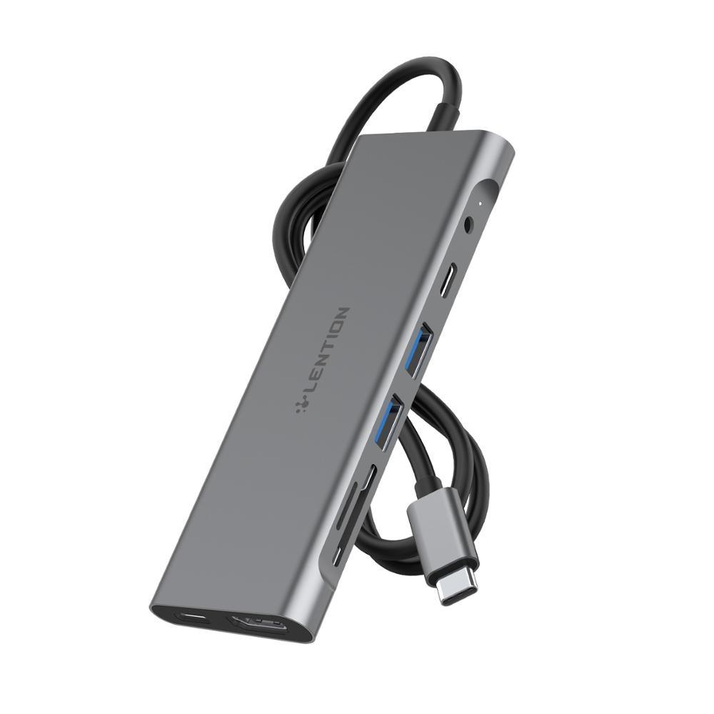 Long Cable USB C Hub with 4K HDMI, 2 USB 3.0, 3.5mm Audio,Type C Charging Adapter for MacBook Pro 13/15/16 (Thunderbolt 3 Port) (CA2)(1U52)