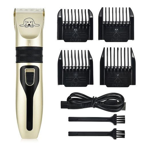 Low Noise Pet Dog Hair Trimmer - USB Rechargeable Electrical Pet Hair Clipper - Remover Grooming Shaver Pet Haircut (1U72)(1W2)