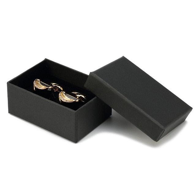 Low-key Luxury ''Blue Glass Cufflinks -Men's Square Crystal Cufflinks Shirt (MA4)