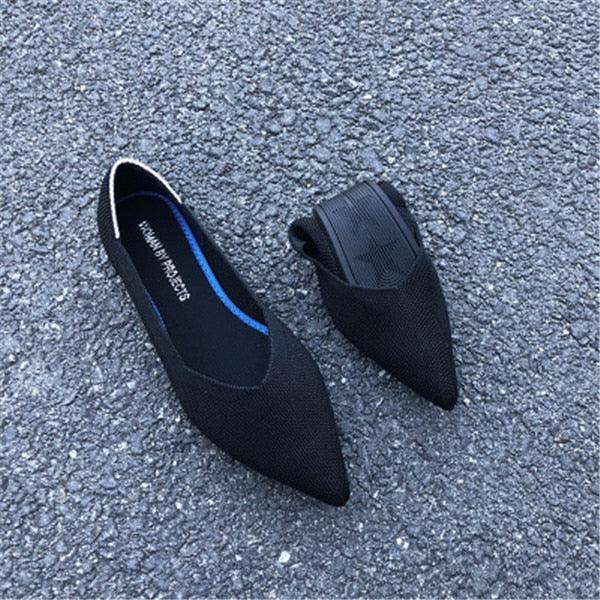 Luxury Women's Casual Shallow Mouth Flat Shoes - Breathable Soft Shoes (D40)(FS)(SH1)(CD)