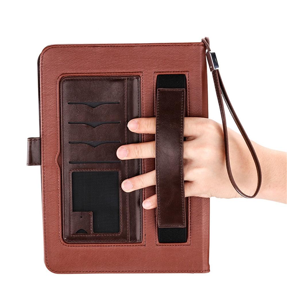 Luxury Leather Case for iPad pro 9.7 Retro Briefcase Auto Wake Up Sleep Hand Belt Holder Stand Flip Cover for iPad pro 9.7 (D47)(TLC3)