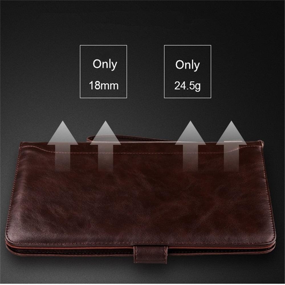 Luxury Leather Case for iPad pro 9.7 Retro Briefcase Auto Wake Up Sleep Hand Belt Holder Stand Flip Cover for iPad pro 9.7 (D47)(TLC3)
