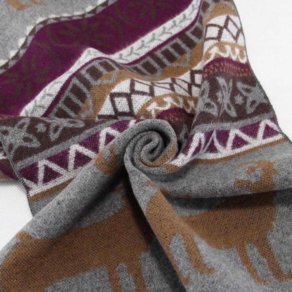 Luxury Scarf - Embroidery Scarf Pashmina Shawls, Pashmina Cashmere Winter Scarves (MA7)