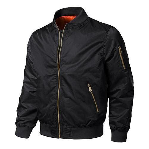 Winter Jackets - Men Bomber Pilot Coat Thermal Padded Casual Baseball Varsity Jacket (2U100)
