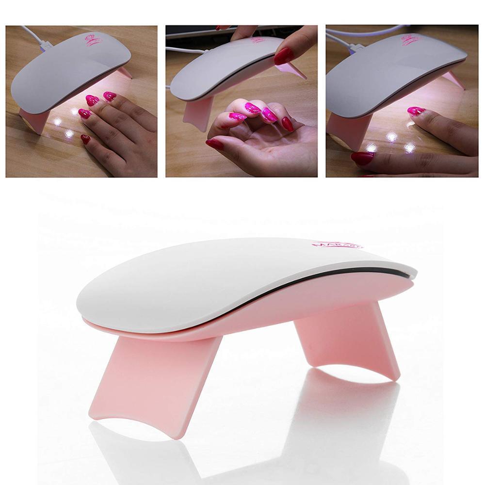 6W Nail Dryer Mini Portable White Light USB LED UV Lamp For Nails Cure Nail Gel (N3)(1U85)