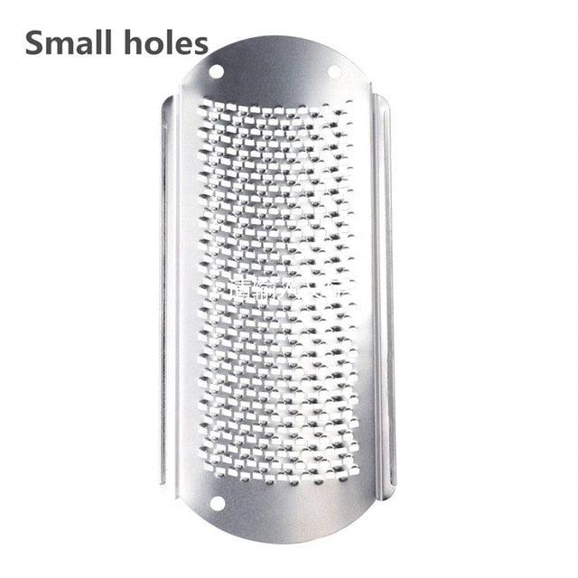 Stainless Steel Coarse Callus Remover Foot File Blade Replaceable Pedicure Rasp Cuticle Cutter Tool Big Holes (D85)(N3)