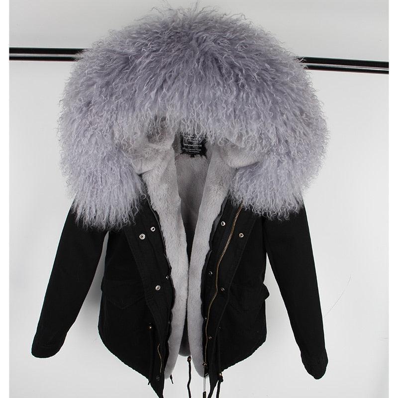 Gorgeous Women Winter Coats - Winter Jacket Natural Real Wool Coat - Woman Jacket (1U23)