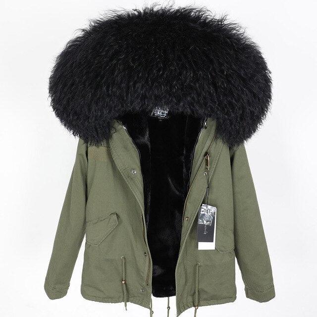 Gorgeous Women Winter Coats - Winter Jacket Natural Real Wool Coat - Woman Jacket (1U23)