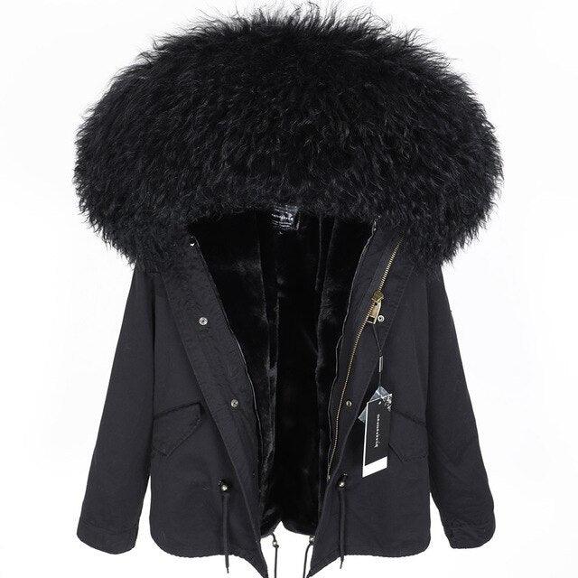 Gorgeous Women Winter Coats - Winter Jacket Natural Real Wool Coat - Woman Jacket (1U23)