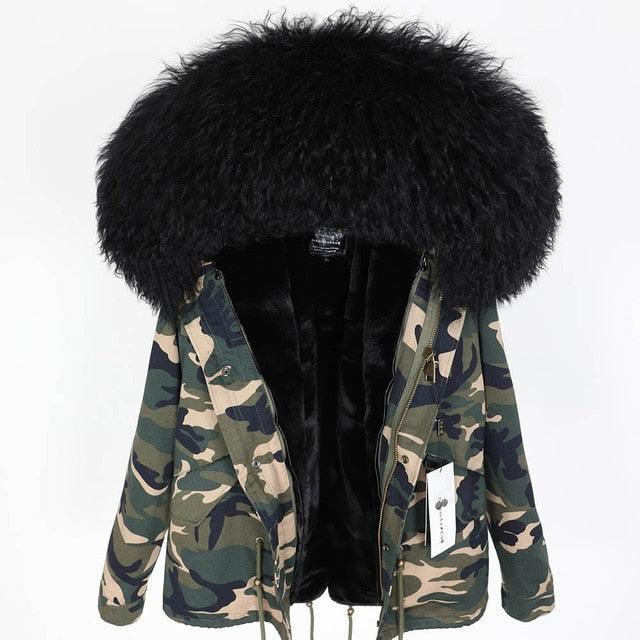 Gorgeous Women Winter Coats - Winter Jacket Natural Real Wool Coat - Woman Jacket (1U23)