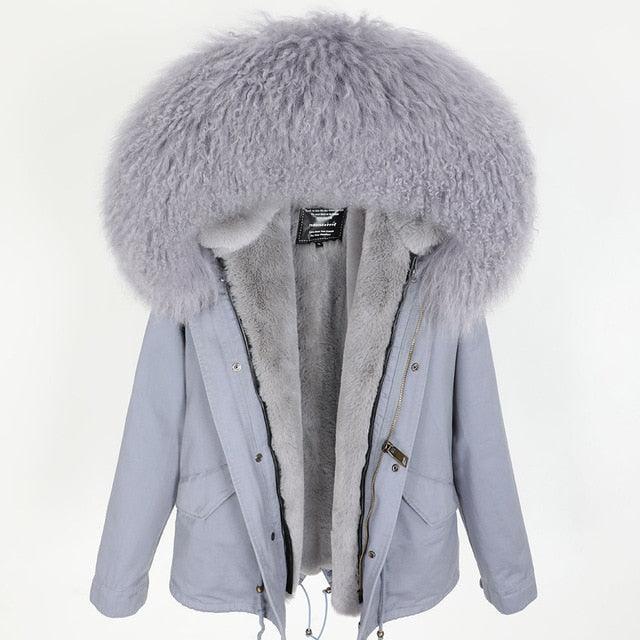 Gorgeous Women Winter Coats - Winter Jacket Natural Real Wool Coat - Woman Jacket (1U23)