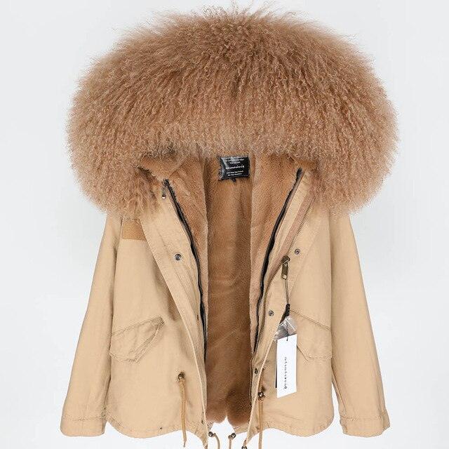 Gorgeous Women Winter Coats - Winter Jacket Natural Real Wool Coat - Woman Jacket (1U23)