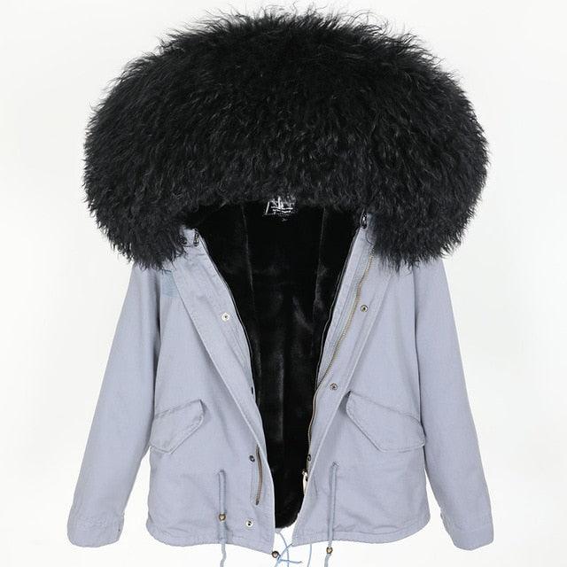 Gorgeous Women Winter Coats - Winter Jacket Natural Real Wool Coat - Woman Jacket (1U23)