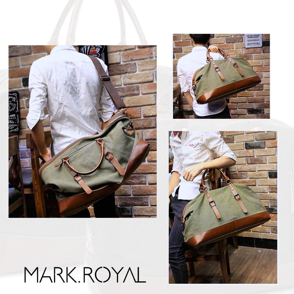 Duffel Canvas Leisure Bags - Travel Large Capacity Luggage Wild Handbags (1U78)(LT3)