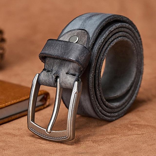 Great Men Belt - Pin Buckle Advanced Leather Belts - Jeans Casual Original Waistband (MA1)(F17)