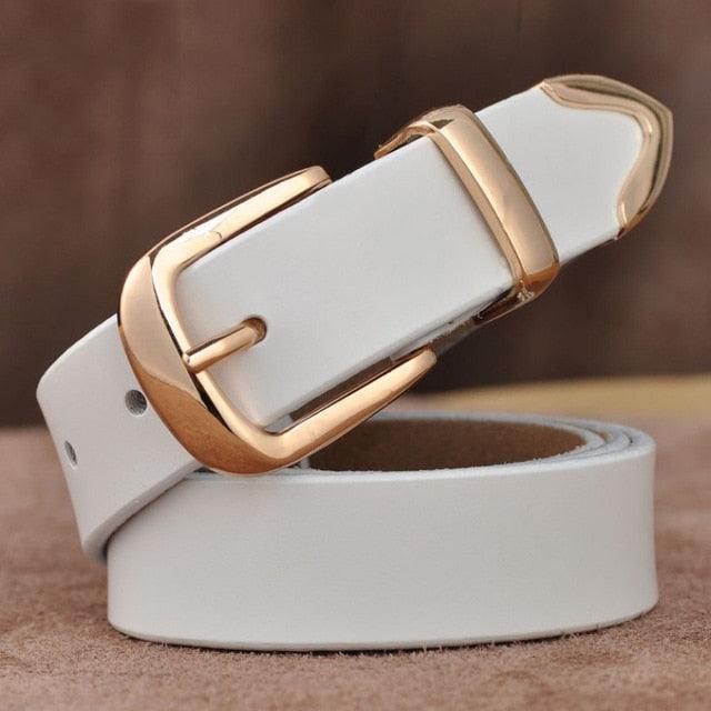Women's Strap Casual Brief Genuine Leather Belt (4WH1)