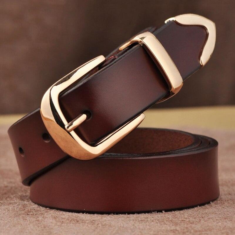Women's Strap Casual Brief Genuine Leather Belt (4WH1)