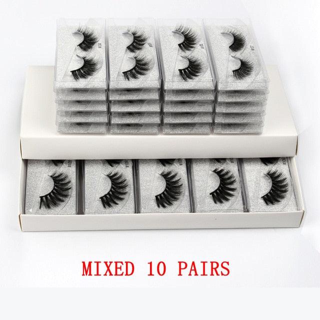 20/30/50/100 pairs Wholesale Eyelashes 3D fluffy Mink Lashes Natural soft False Eyelashes (M2)(1U86)