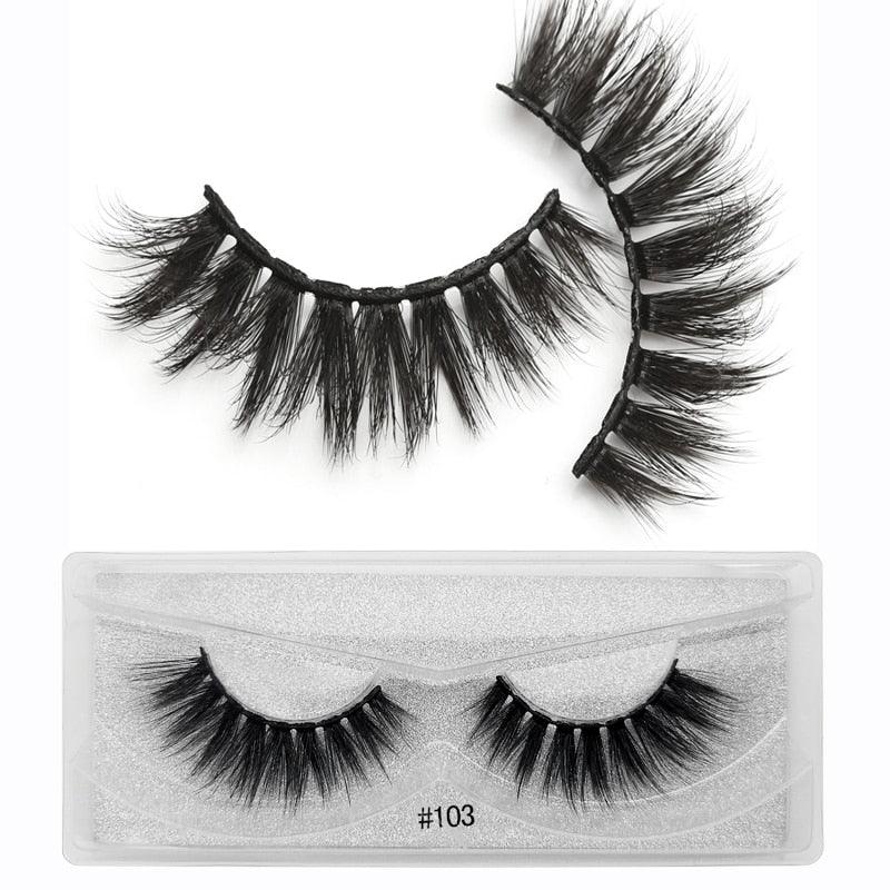 20/30/50/100 pairs Wholesale Eyelashes 3D fluffy Mink Lashes Natural soft False Eyelashes (M2)(1U86)